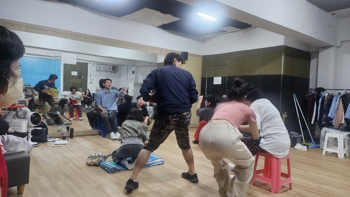 '봄날의 춘애' 리허설 모습./ 극단 배우 제공