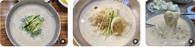 포털 블로그에 올라온 맛집들의 콩국수. /네이버