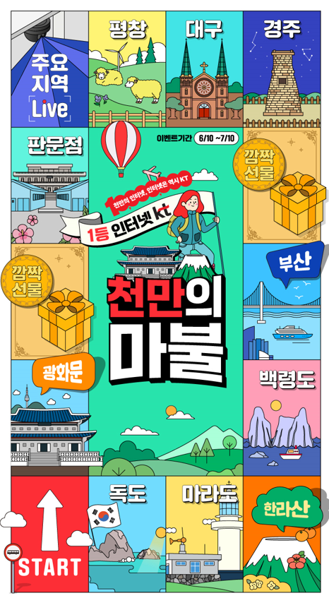 ‘천만의마블’과 ‘천만의사연’ 이벤트 홍보 이미지. 사진 | KT