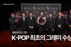 케데헌 ‘골든’, K팝 최초 그래미 수상…로제는 수상 불발