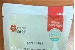 납 기준 초과 검출된 ‘사과주스’ 판매 중단·회수